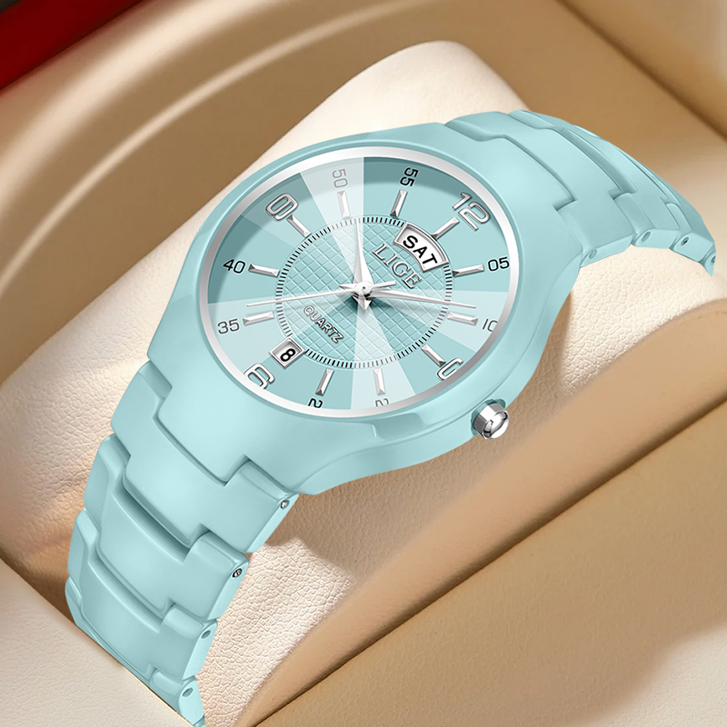 Luxury Ceramic Watch - LIGE 럭셔리 우아한 쿼츠 여성 시계