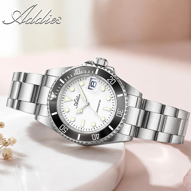 Luxury Ceramic Watch - ADDIES 36mm 50m 방수 여성용 시계