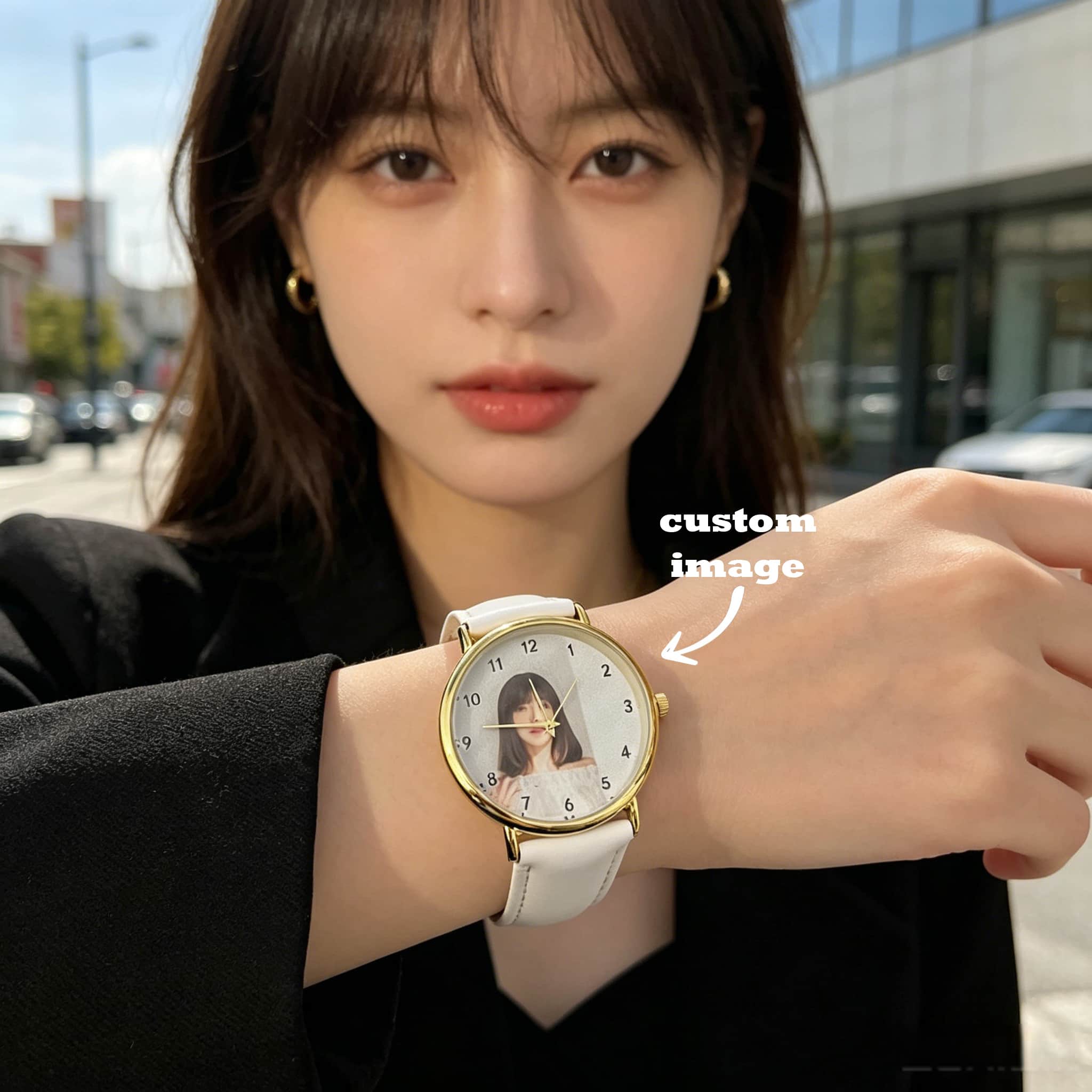 Ladies Fashion Watch - 맞춤형 여성용 시계, 사진과 텍스트가 새겨진
