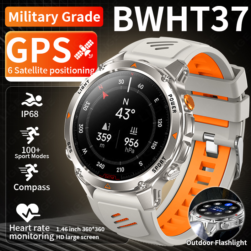 Smartwatch Sports Watches For Men - LIGE 러기드 GPS 트랙 스마트워치 남성용