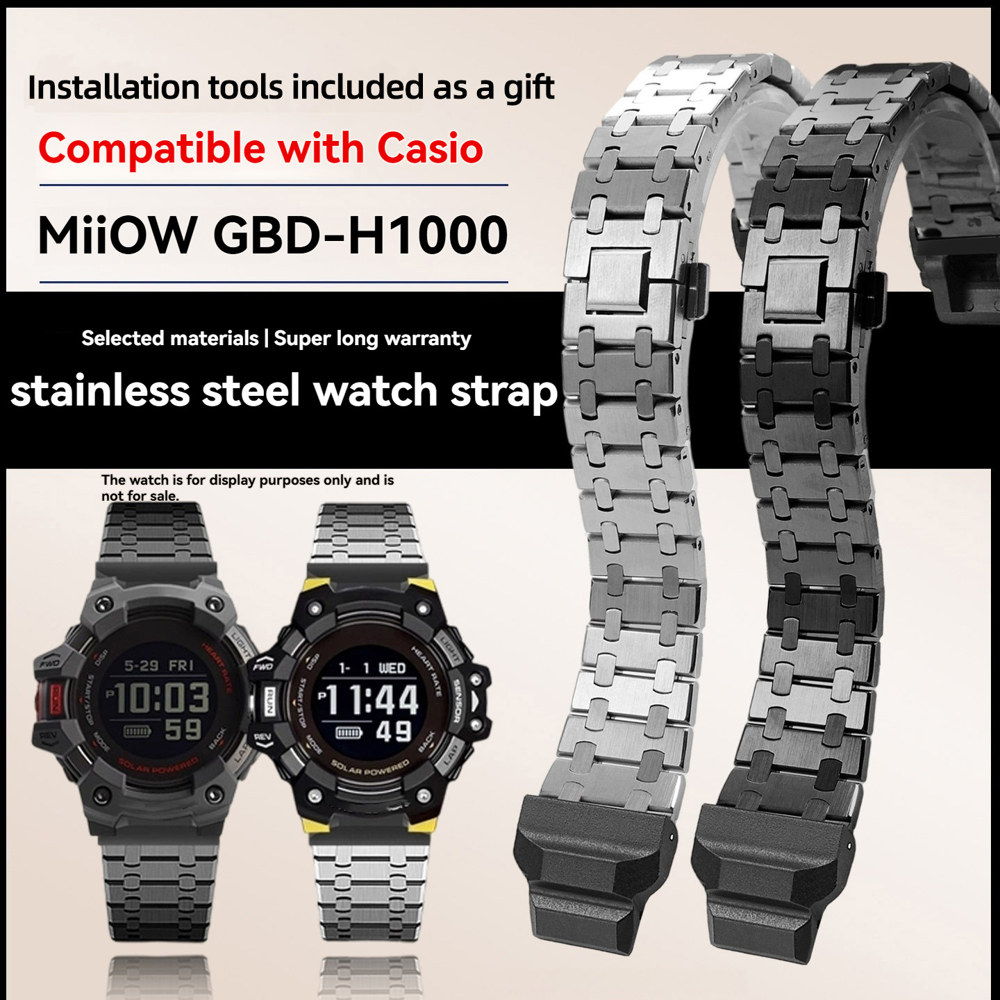 Casio Watches Smartwatch - 카시오 3475 GBD-H1000 GBD-H1000-1/4/8/1A7 시리즈 남성용