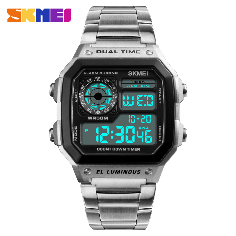 Tide Watch Surf - SKMEI 1335 남성용 디지털 시계 레트로