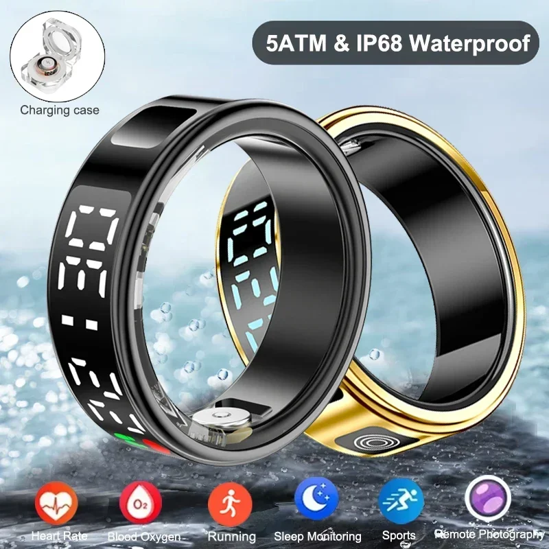 Smartwatch Sports Watches For Men - 남녀공용 스마트 링, 다기능 건강 추적기,