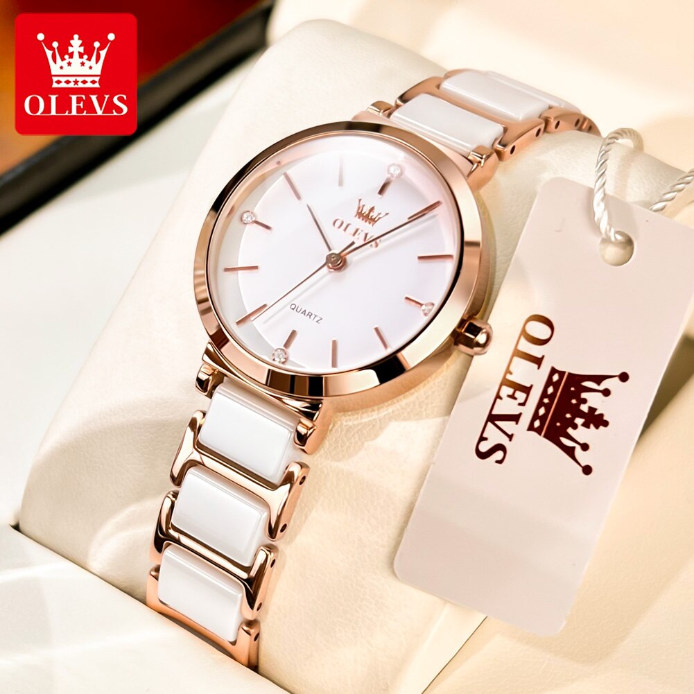 Minimalist Thin Watch - OLEVS 여성용 패션 시계, Relogio Feminino