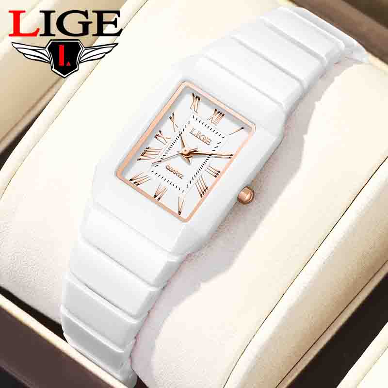 LIGE 시계 여성용 손목시계 브랜드 세라믹 패션 쿼츠 - Luxury Ceramic Watch 리뷰 및 가격