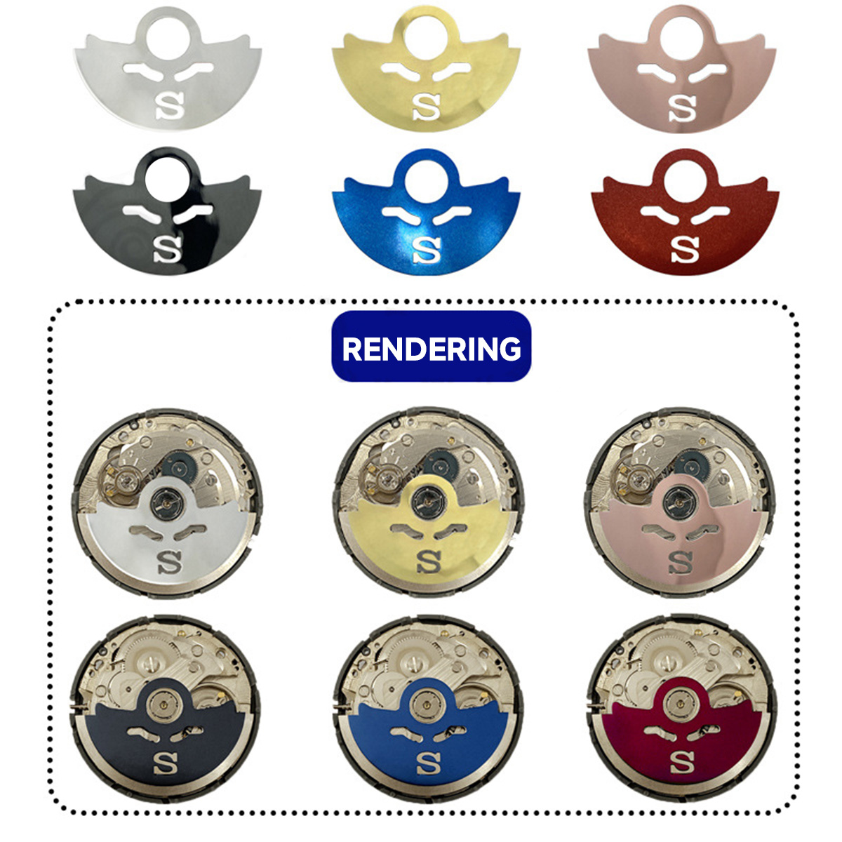 무브먼트 진동 로터 자동 해머 로터 금속 패치 스티커  - Watch Movement Rotor 리뷰 및 가격
