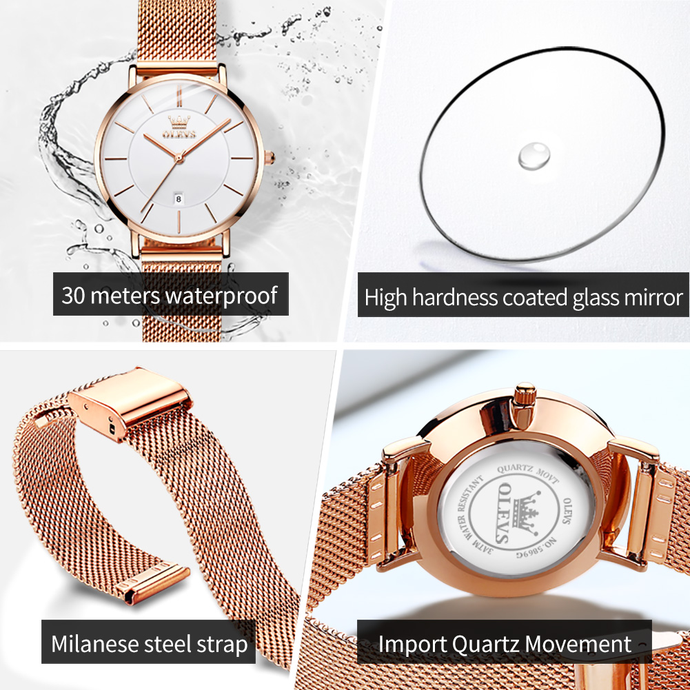 OLEVS 여성 시계 5869 우아한 패션 쿼츠 손목시 - Ladies Fashion Watch 리뷰 및 가격