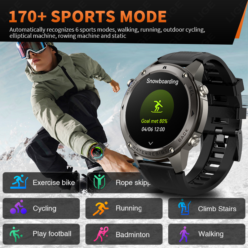 2026 새로운 울트라 군용 등급 GPS 스마트 시계  - Smartwatch Sports Watches For Men 리뷰 및 가격
