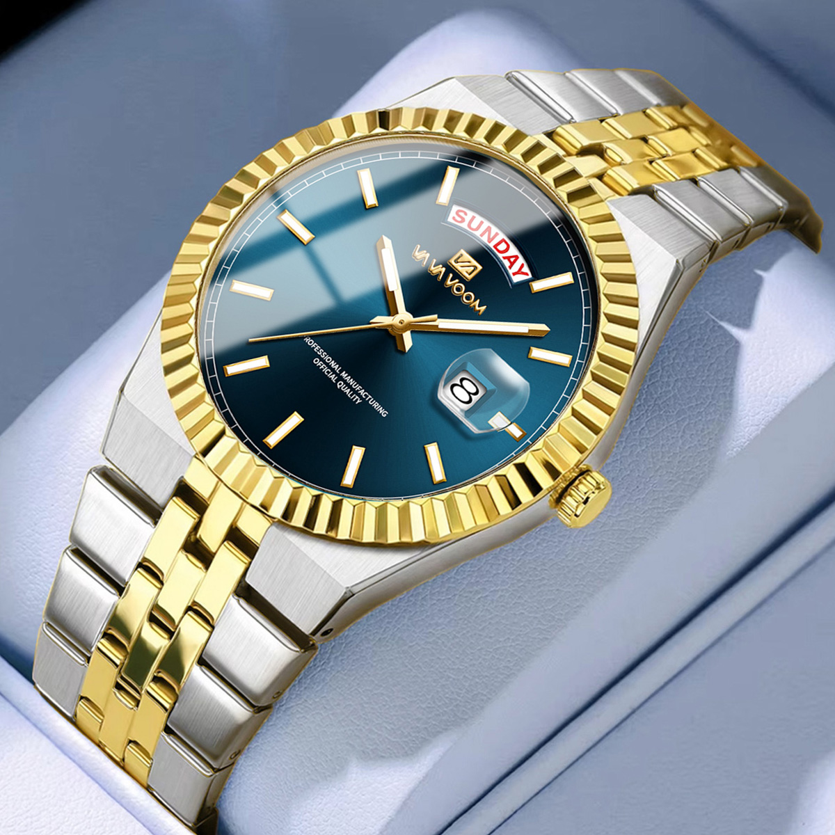 남성용 쿼츠 시계 파일럿 시리즈 40mm 골드 링 심플 - Smartwatch Sports Watches For Men 리뷰 및 가격