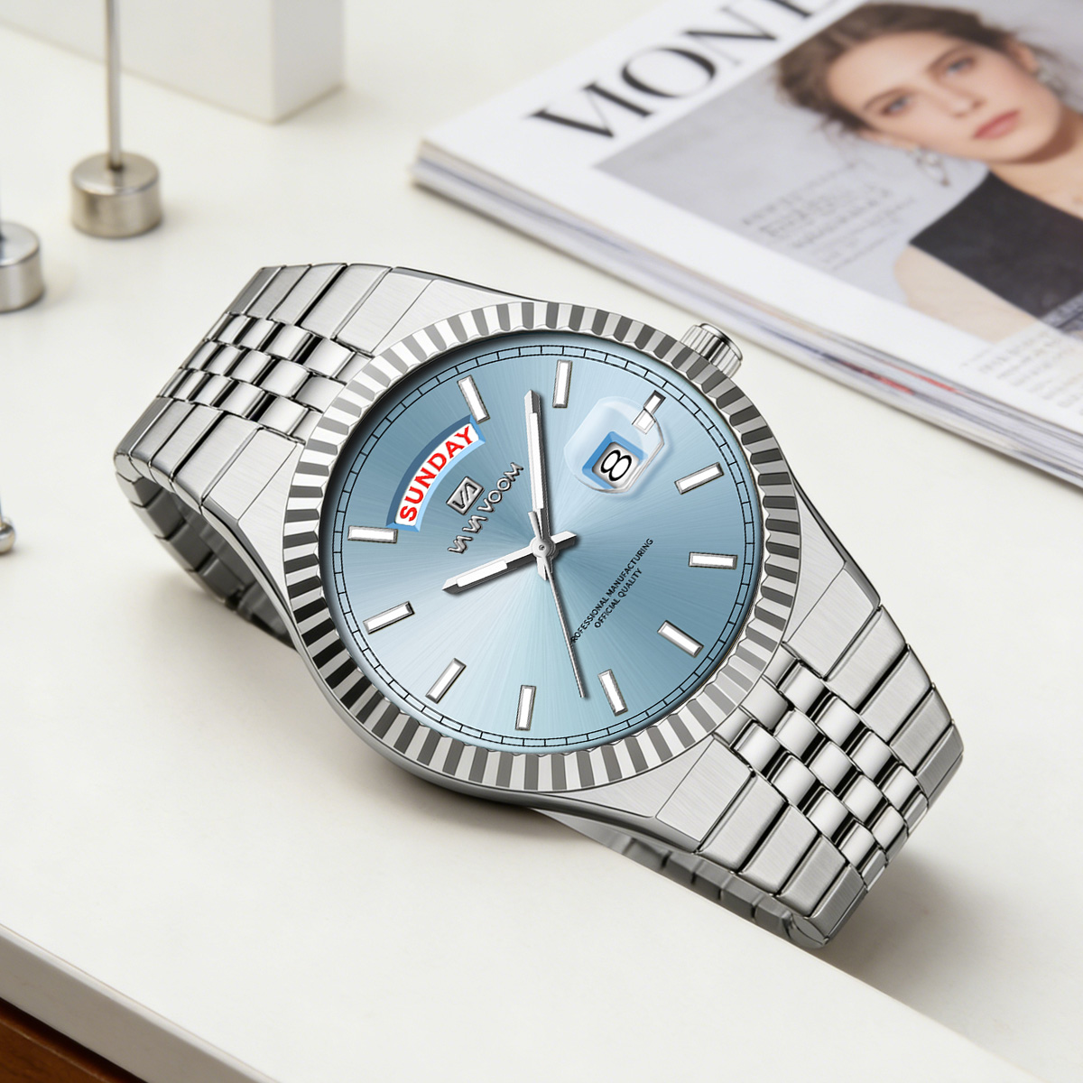 남성용 쿼츠 시계 파일럿 시리즈 40mm 골드 링 심플 - Smartwatch Sports Watches For Men 리뷰 및 가격