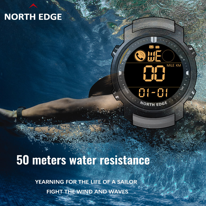 NORTH EDGE 남성용 스마트 워치, 심박수 모니터 - Smartwatch Running Watches For Men 리뷰 및 가격