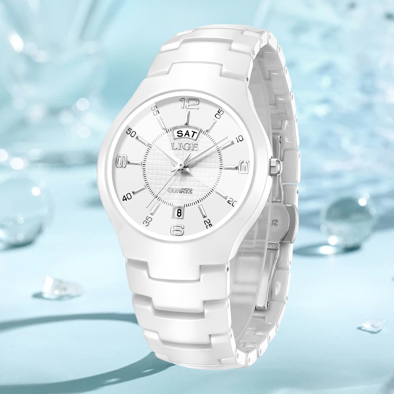 LIGE 우아하고 고급스러운 여성용 쿼츠 시계, 패션  - Luxury Ceramic Watch 리뷰 및 가격