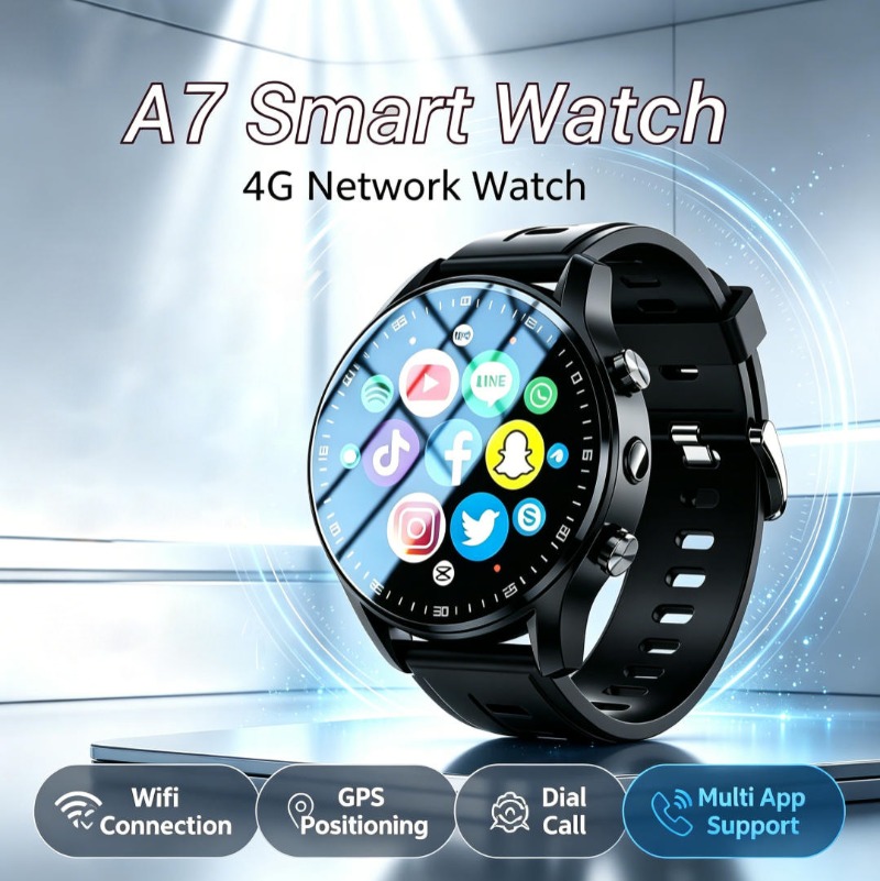 안드로이드 A7 스마트워치, 통화 지원, GPS 위치, - Smartwatch Running Watches For Men 리뷰 및 가격