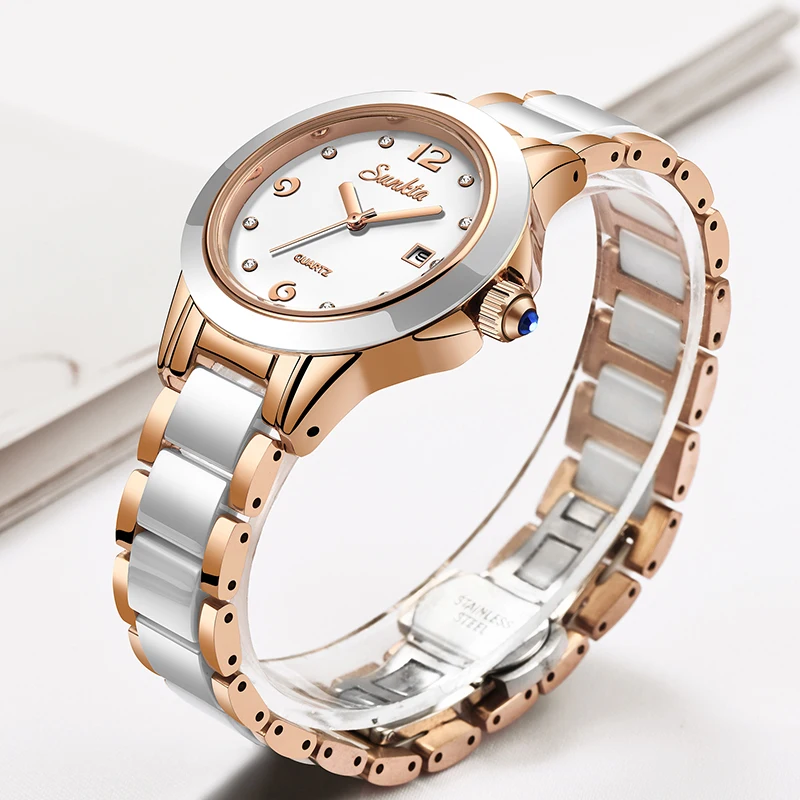 Sunkta 패션 캐주얼 쿼츠 여성 시계 우아한 럭셔리 - Luxury Ceramic Watch 리뷰 및 가격