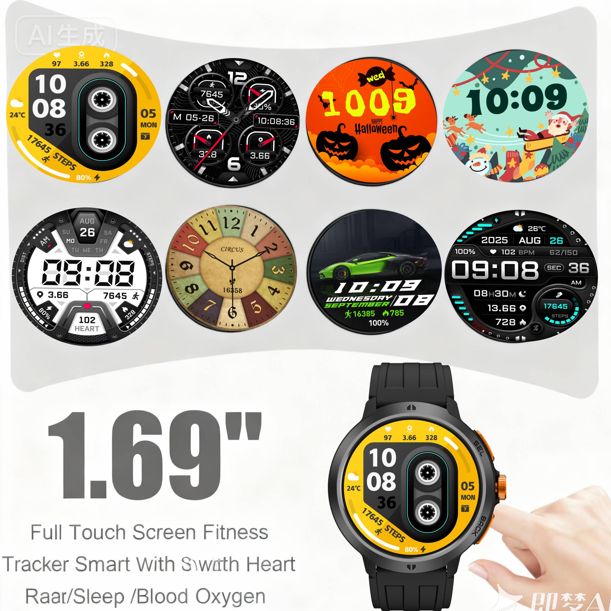 LEADOYS C33 남성용 스포츠 손목 스마트워치 6 - Smartwatch Running Watches For Men 리뷰 및 가격