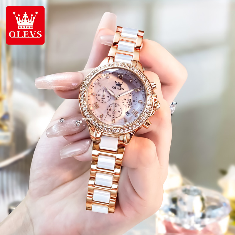 OLEVS 9999 여성 시계 브랜드 오리지널 우아한  - Luxury Ceramic Watch 리뷰 및 가격