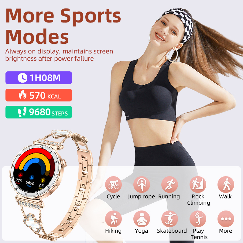 LIGE 여성용 스마트워치 1.19인치 AMOLED H - Smartwatch Latest Watches For Women 리뷰 및 가격