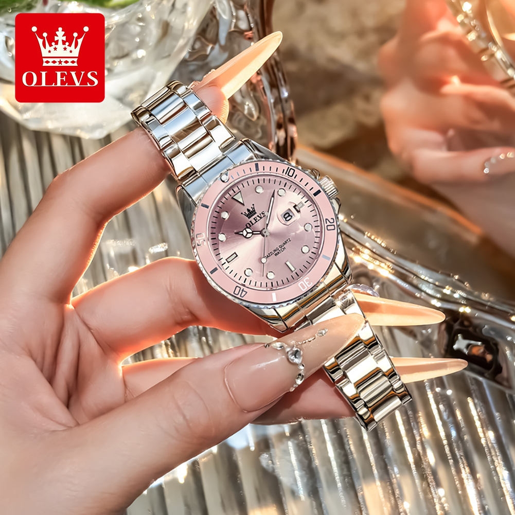 OLEVS 럭셔리 쿼츠 여성용 시계 스틸 스트랩 방수  - Luxury Ceramic Watch 리뷰 및 가격