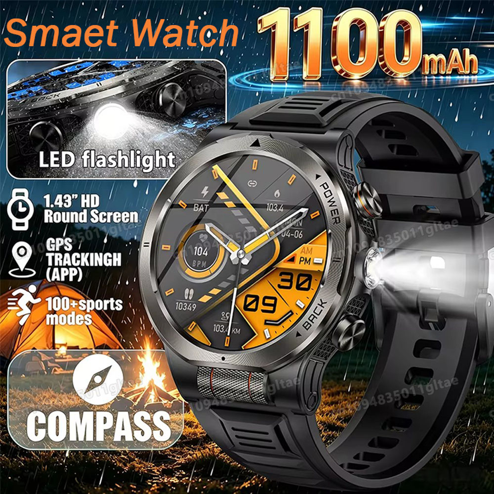 2026 새로운 군용 등급 1100mAh 배터리 스마트 - Smartwatch Running Watches For Men 리뷰 및 가격
