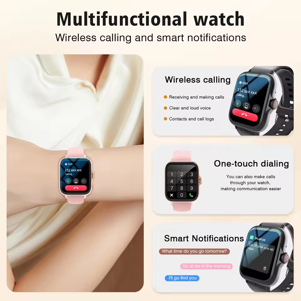최신 업그레이드된 패션 디자인 1.83인치 풀스크린 터 - Smartwatch Latest Watches For Women 리뷰 및 가격
