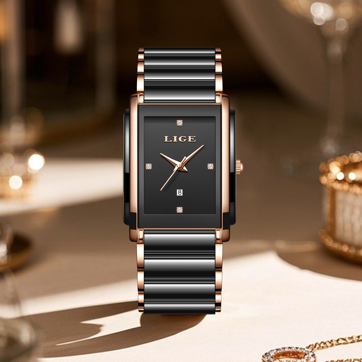 LIGE 패션 우아한 여성용 시계 전체 세라믹 스트랩  - Luxury Ceramic Watch 리뷰 및 가격