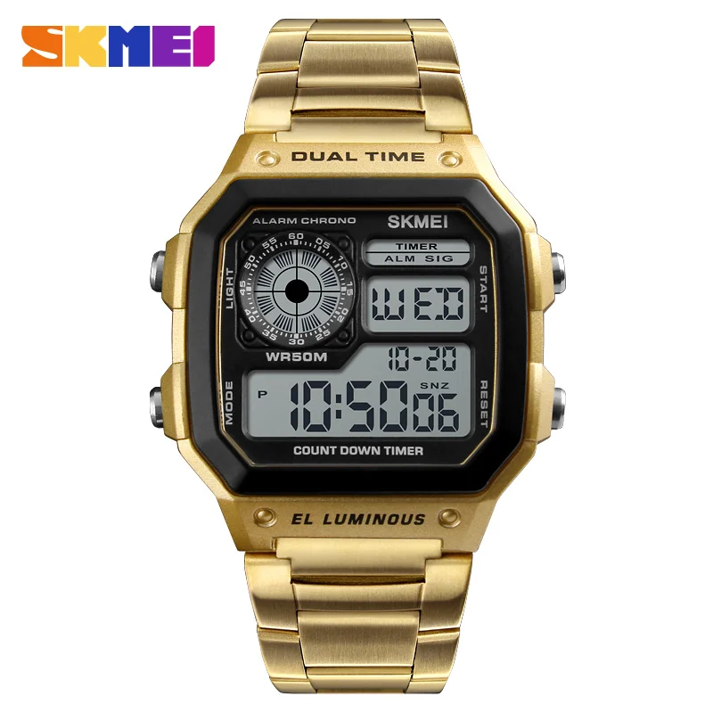 SKMEI 1335 남성용 디지털 시계 레트로 스포츠  - Tide Watch Surf 리뷰 및 가격