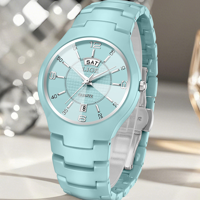 LIGE 여성용 손목시계 럭셔리 여성용 시계 세라믹 패 - Luxury Ceramic Watch 리뷰 및 가격