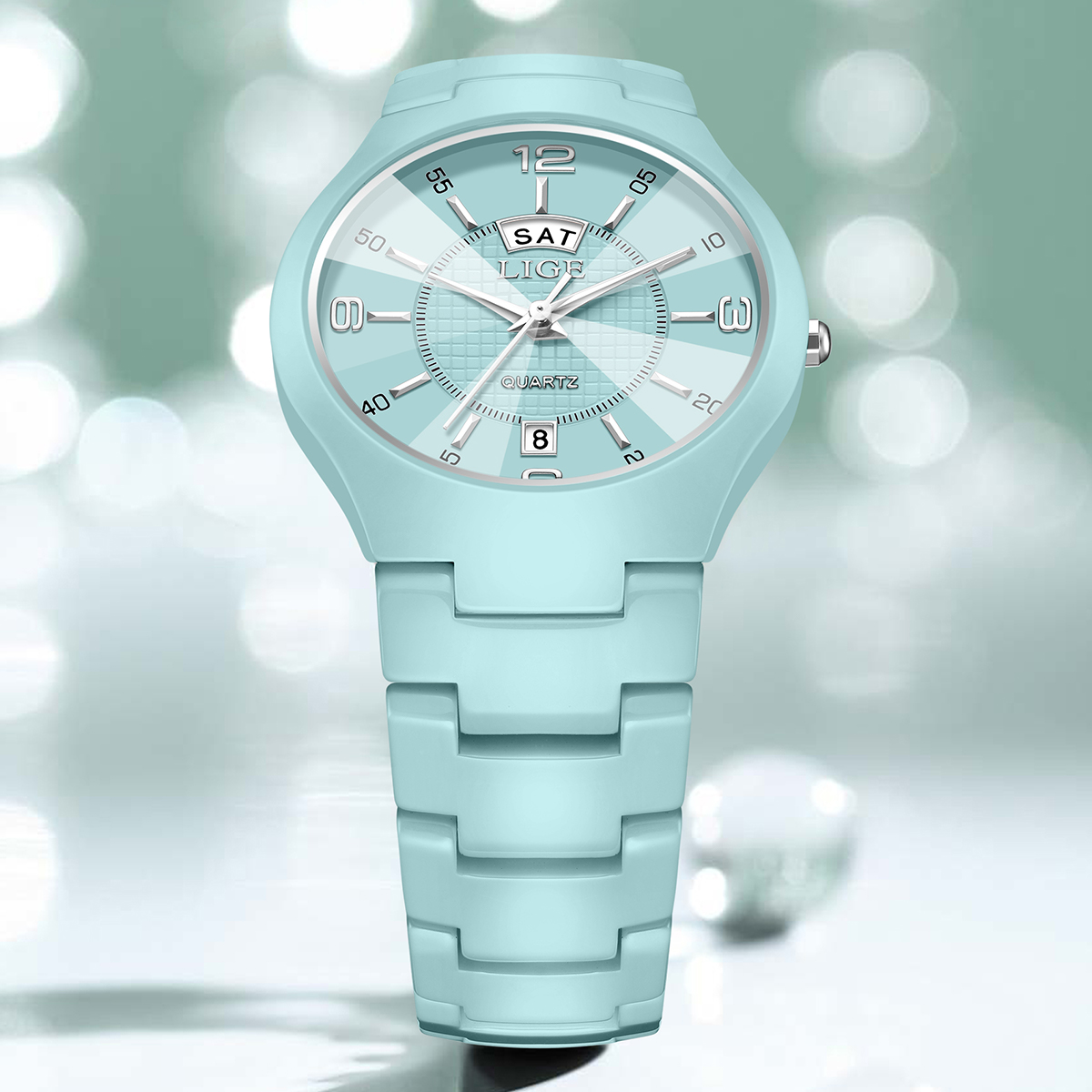 LIGE 여성용 손목시계 럭셔리 여성용 시계 세라믹 패 - Luxury Ceramic Watch 리뷰 및 가격