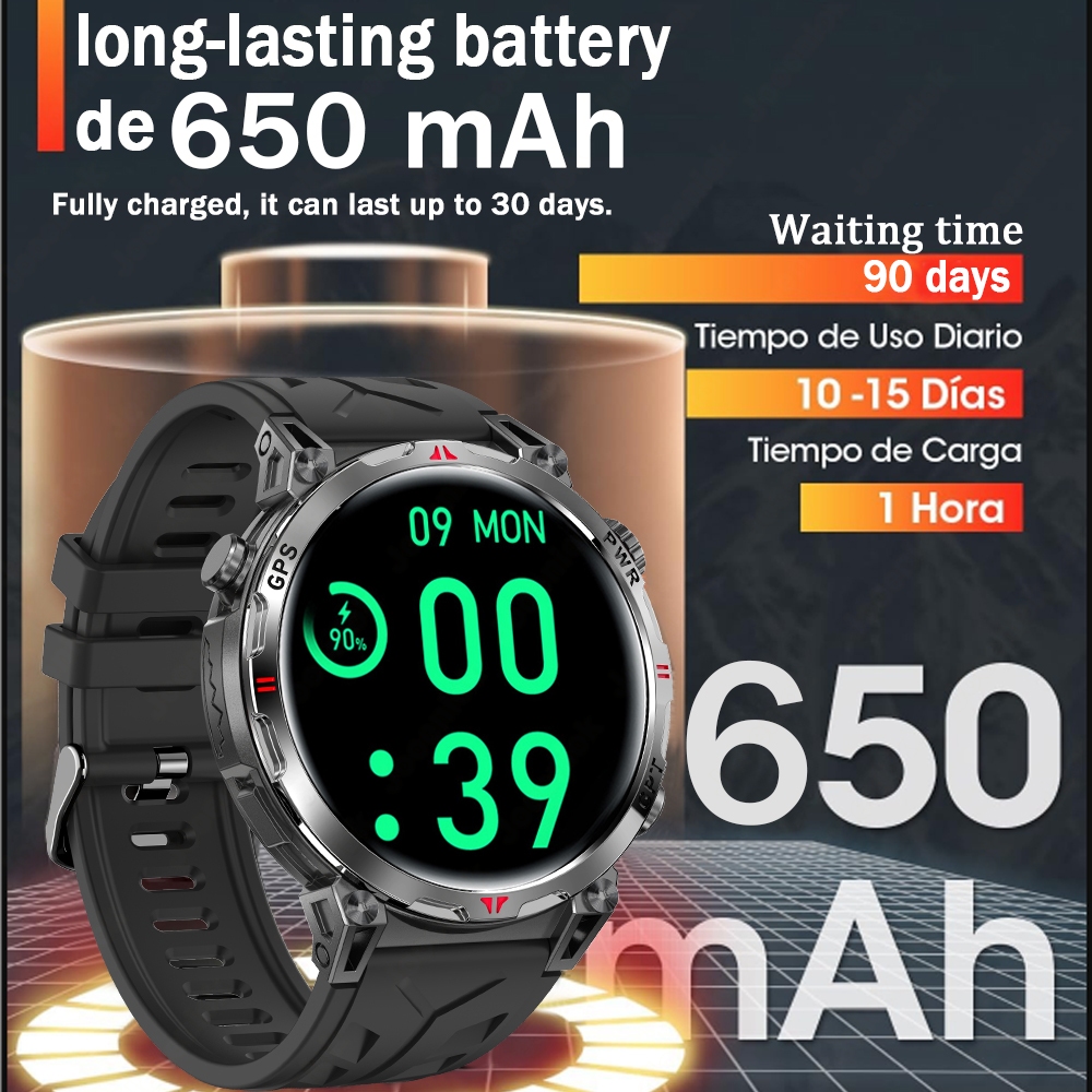 새로운 전문가용 GPS 스포츠 스마트워치 아웃도어 라이 - Smartwatch Running Watches For Men 리뷰 및 가격